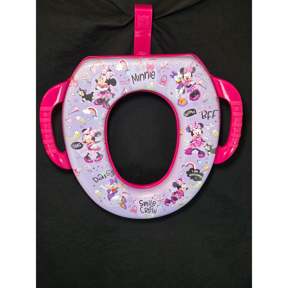 Disney‎ Minnie Mouse Potty Training Seat with Potty Hook Ginsey NEW!